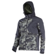Imagine JACHETA ELASTICA CU GLUGA / CAMUFLAJ VERDE-NEGRU - M