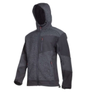 Imagine JACHETA ELASTICA TIP-SHERPA CU GLUGA / NEGRU - M