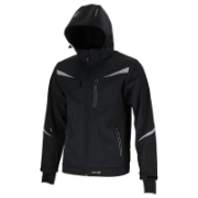 Imagine JACHETA ELASTICA CU GLUGA / NEGRU - 2XL