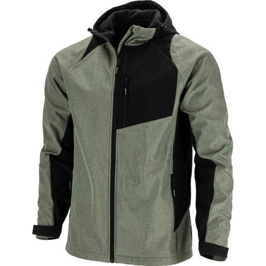 Imagine JACHETA ELASTICA CU GLUGA / GRI-VERZUI - XL