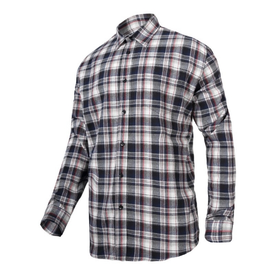 Imagine CAMASA FLANEL CU CAROURI GROASA / GRI - 2XL/H-188