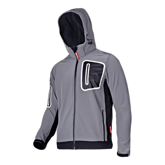 Imagine JACHETA ELASTICA CU GLUGA / GRI - S