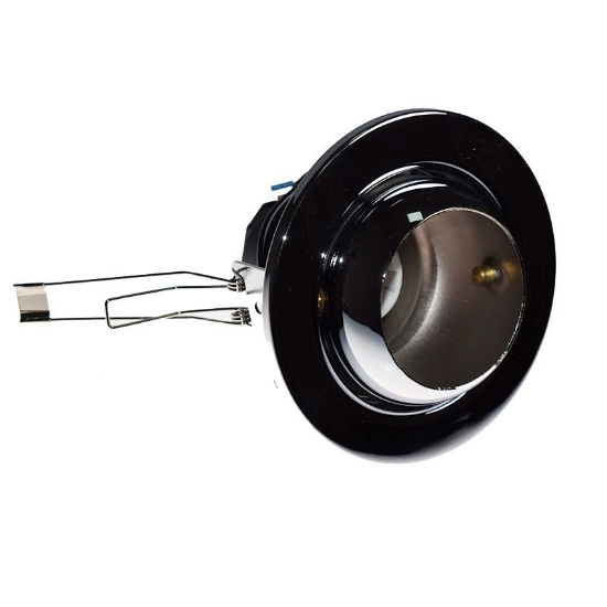 Imagine SPOT DL-720 60W CU DULIE E27 CULOARE NEGRU-CROM
