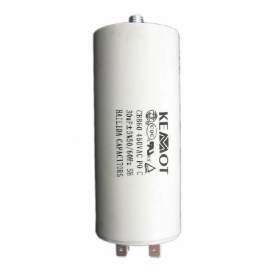 Imagine CONDENSATOR MOTOR CU SURUB CONECTOR -  30UF / 450V
