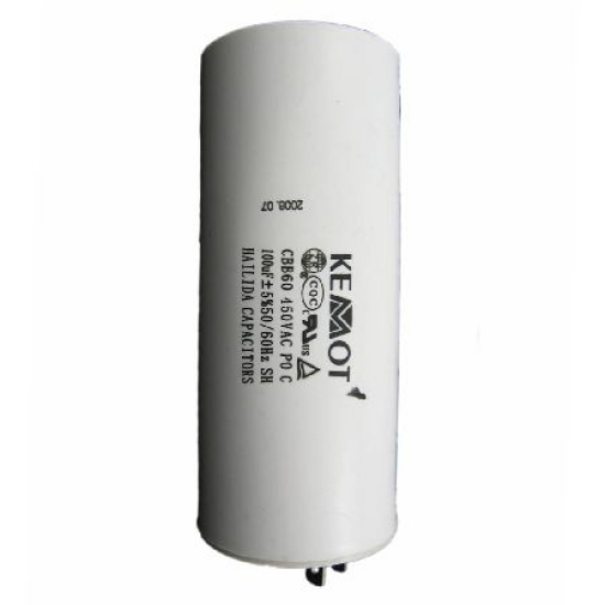 Imagine CONDENSATOR MOTOR CU SURUB CONECTOR - 100UF / 450V