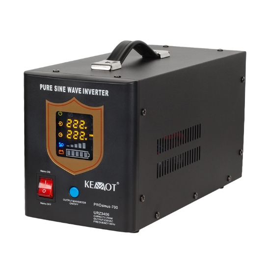 Imagine UPS CU SINUS PUR - 12V / 700W / NEGRU