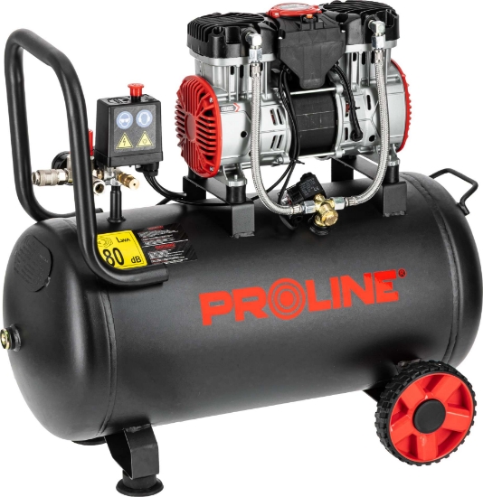 Imagine COMPRESOR AER FARA ULEI - 1500W / 8BAR / 254L/MIN / 50L