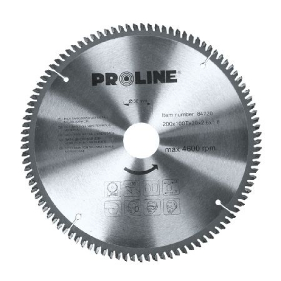 Imagine DISC CIRCULAR PENTRU METAL CU DINTI VIDIA 210MM / 100D.