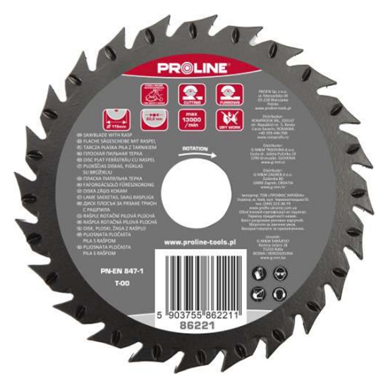 Imagine DISC RASPEL CIRCULAR PLAT / FRONTAL - 115MM