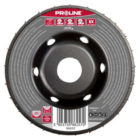 Imagine DISC RASPEL CAROTA DEPRESAT / FRONTAL-LATERAL - 120MM