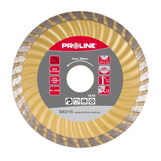 Imagine DISC DIAMANTAT TURBO CANELAT SUPER DUR 125MM