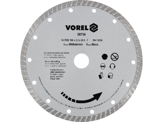 Imagine DISC DIAMANTAT TURBO 180 MM