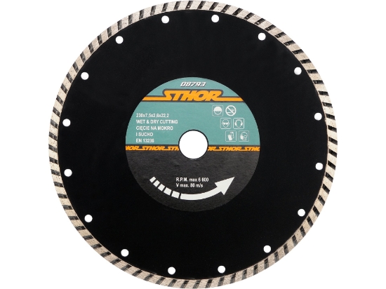 Imagine DISC DIAMANTAT TURBO 230X2.6MM H7,5
