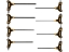 Imagine SET CHEI HEXAGONALE CU MANER, 8 PIESE