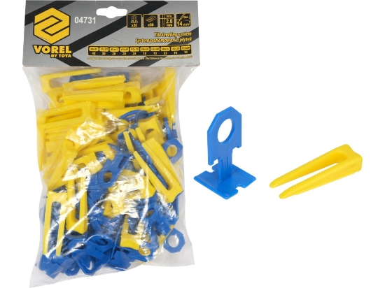 Imagine SISTEM NIVELARE PLĂCI 2MM 50CLIPS+50PENE