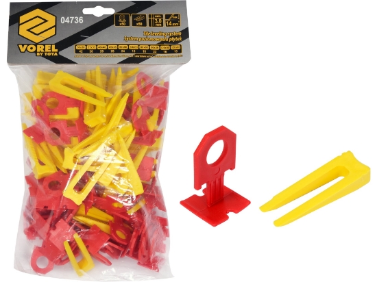 Imagine SISTEM NIVELARE PLĂCI 3MM 50CLIPS+50PENE