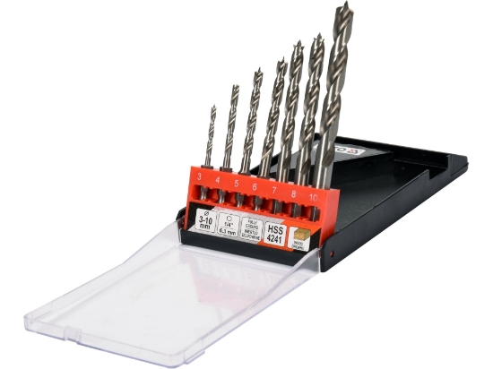 Imagine SET BURGHIE  LEMN CU PRINDERE HEX3-10MM