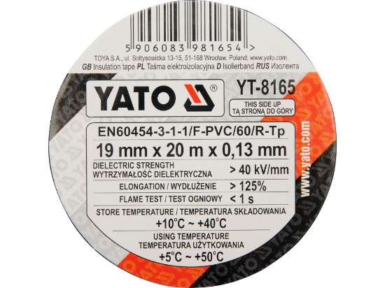 Imagine BANDA IZOLATOARE PVC 19MMX20MX0.13MM