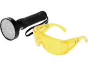 Imagine SET LANTERNA UV LED SI OCHELARI 100LED