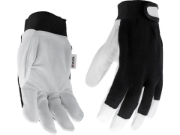 Imagine MĂNUŞI LUCRU BUMBAC/PIELE,MĂRIME 9 NEGRU
