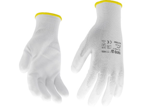 Imagine MĂNUŞI DE PROTECTIE,NYLON ALB, MARIMEA 9