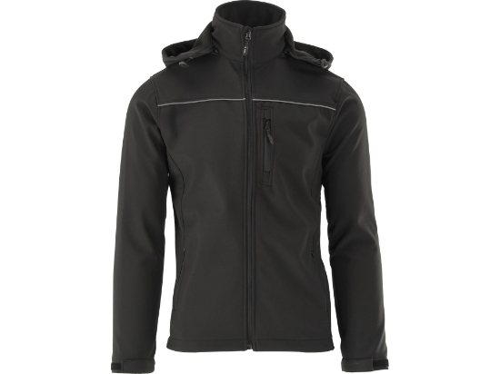 Imagine JACHETA SOFTSHELL CU GLUGA OBSIDIAN, M