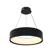 Imagine Lumină suspendată metal-acrilică rotundă LED 30W 2262Lm 3000K Ø470X1325mm negru Arte Illumina Hallo