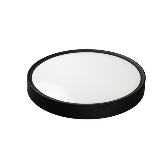 Imagine Lumină de plafon metal-MS-ABS LED 18W 1260Lm 3CCT(3000-4000-6000K) ϕ335X65mm Negru Arte Illumina Moonlight