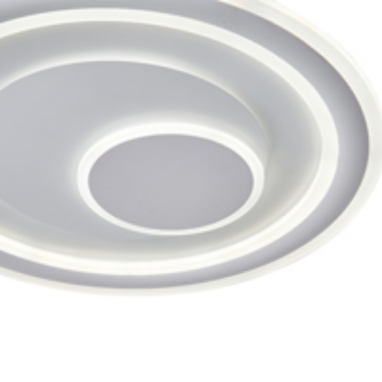 Imagine Lumină de plafon metal-plastic LED 60W 3300Lm 3CCT (3000-4000-6500K) 510X60mm Alb Arte Illumina Motivo