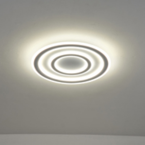 Imagine Lumină de plafon metal-plastic LED 60W 3840Lm 3CCT (3000-4000-6500K) 510X60mm Alb Arte Illumina Motivo