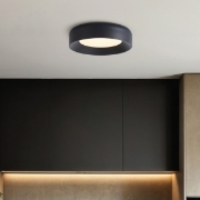 Imagine Lumină de plafon metal-acrilic LED 30W 2262Lm 3000K Ø400X100mm neagră Arte Illumina Upon