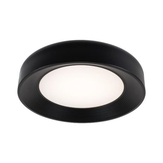 Imagine Lumină de plafon metal-acrilic LED 40W 3042Lm 3000K Ø500X100mm neagră Arte Illumina Upon