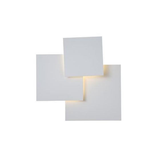Imagine Lumină de plafon metalică LED 16W 1400Lm 3000K 440X435mm albă Arte Illumina Thalia