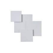 Imagine Lumină de plafon metalică LED 30W 2600Lm 3000K 550X550mm albă Arte Illumina Thalia