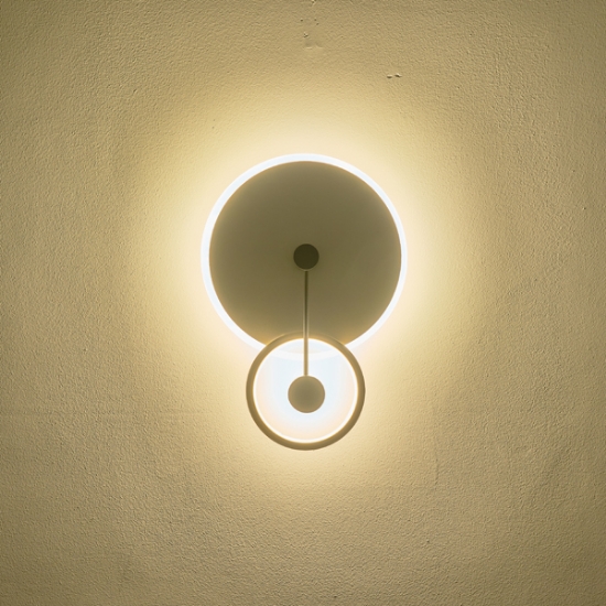 Imagine Aplica de perete metal-plastic LED 16W 1000Lm 3000K 68X280X400mm aurie Arte Illumina O Clock