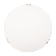 Imagine Lumină de tavan cu sticlă 2XE27 Max 15W Ø400X90mm Alb-Silver Arte Illumina Paros