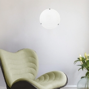 Imagine Lumină de tavan cu sticlă 1xE27 Max 15W Ø300mm Alb-Silver Arte Illumina Eris