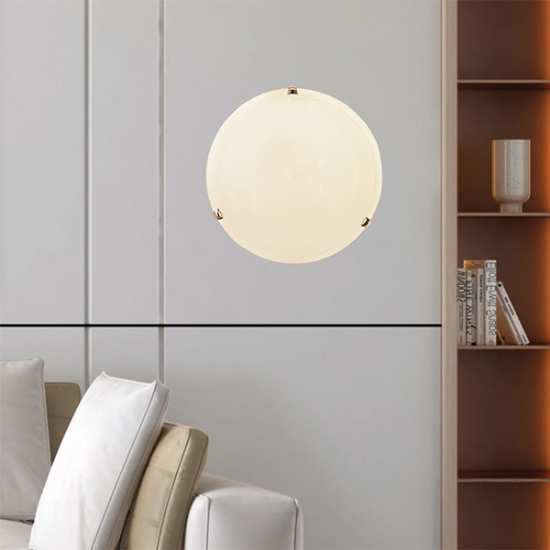 Imagine Lumină de tavan cu sticlă 2XE27 Max 15W Ø400mm Transparent-Bronz Arte Illumina Eris