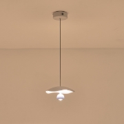 Imagine Lumină suspendată din aluminiu rotund cu LED 8W 400Lm 3000K Ø230mm alb-albastru Arte Illumina Enigma