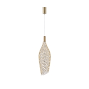 Imagine Lampa suspendată metalică LED 7.6W 780Lm 3000K 200X1960mm aurie Arte Illumina Perforato
