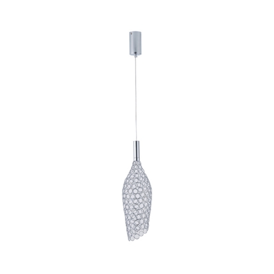 Imagine Lampa suspendată metalică LED 6.3W 648Lm 3000K Ø146X1774mm argintie Arte Illumina Perforato