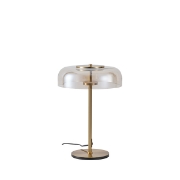 Imagine Lampă de birou metal-sticlă rotundă LED 7W 840Lm 3000K 300X430Ø90mm Koniac Arte Illumina Lobby