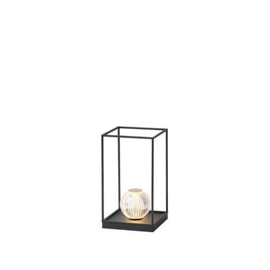 Imagine Lampă de birou metal-plastic LED 4W 100Lm 3000K 180X180X320mm neagră Arte Illumina Box