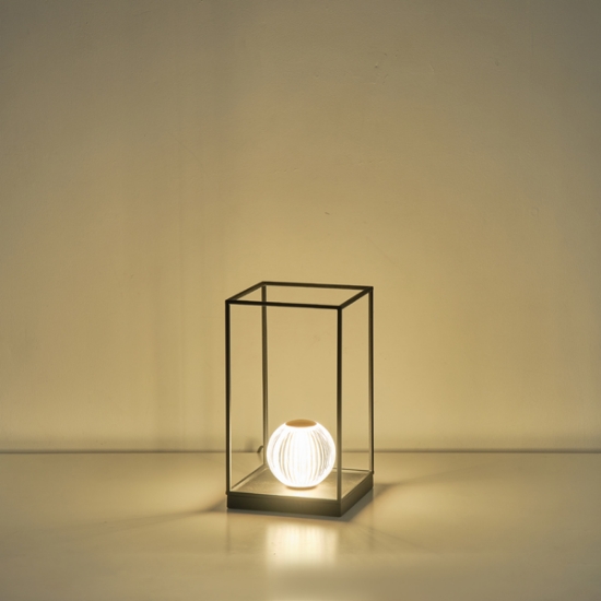 Imagine Lampă de birou metal-plastic LED 4W 100Lm 3000K 180X180X320mm neagră Arte Illumina Box