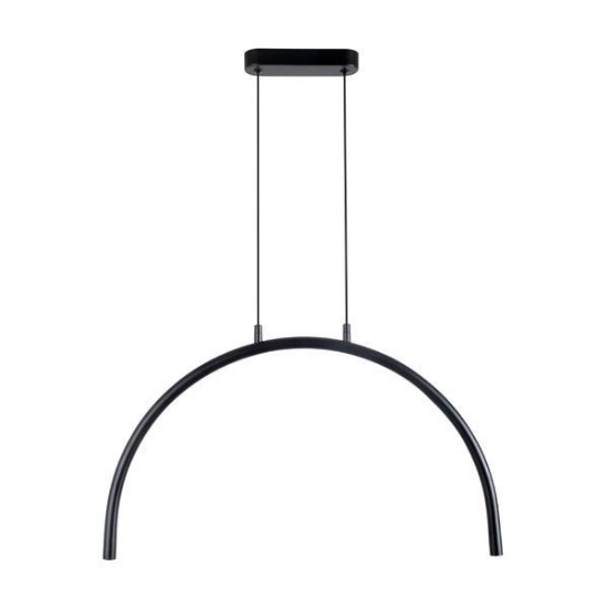 Imagine Lumină suspendată din aluminiu-metal LED 5W 448Lm 3000K 600X20X1500mm neagră Arte Illumina Apsis