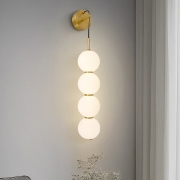 Imagine Aplica de perete din aluminiu-metal-acril LED 19W 1482Lm 3000K 160X120X650mm bronz-alb Arte Illumina Trea