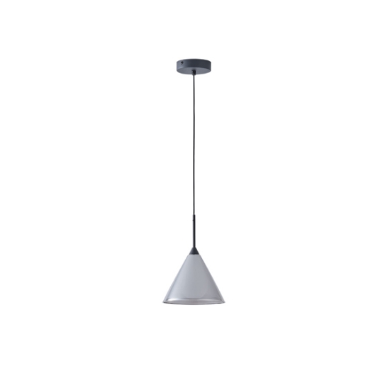Imagine Lumină suspendată metal-sticlă cu un singur corp 1xG9 Max 7W Ø180X1663mm transparent Arte Illumina Delta