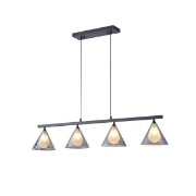 Imagine Lustră metal-sticlă 4 lumini 4xG9 Max 7W 1080x1393mm transparent Arte Illumina Delta