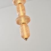 Imagine Lumină suspendată din sticlă și metal LED 24W 1900Lm 3000K 250X860X1460mm TRIAC Dimming Transparent Arte Illumina Verena