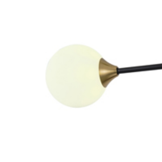 Imagine Lumină suspendată metal-sticlă 3 lumini 3xG9 Max 7W Ø850x570mm negru-bronz Arte Illumina Pools